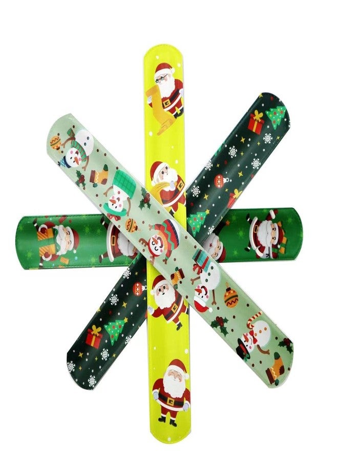 DimiGlobal 45Pcs Christmas Slap Bracelets for Kids Christmas Slap Bracelets Bulk for Boys and Girls holiday Slap Bracelet Party Supplies Favors Classroom Prizes Exchanging Gifts - Image 3